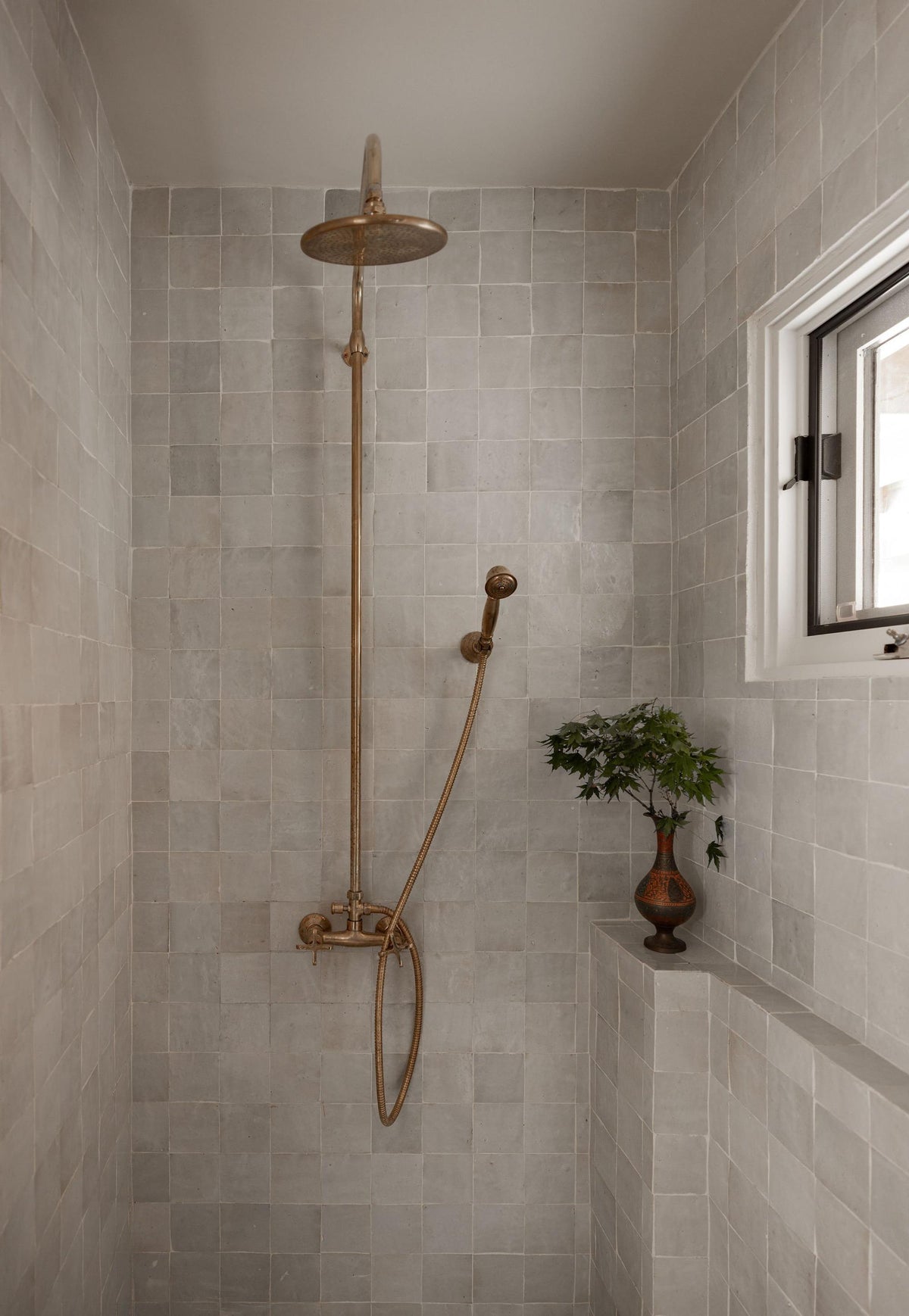 Unlacquered Solid brass shower, outdoor shower, brass outdoor shower, shower handheld, brass shower, brass showerhead, b