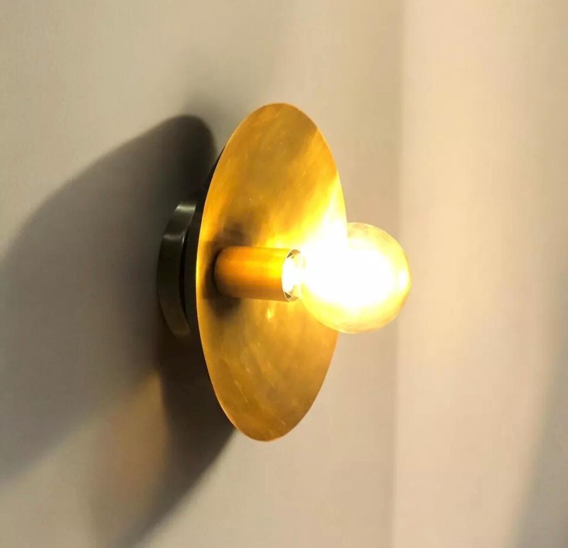 1 Light Brass Wall Sconce Light.Artisanal Wall Lamp.Wall Mounted.Lighting Sconces.Italian Brass sconces.single Light.mid