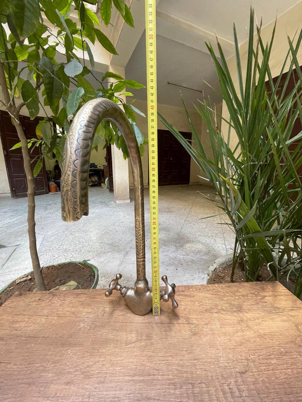 Handmade Copper Gooseneck Faucet