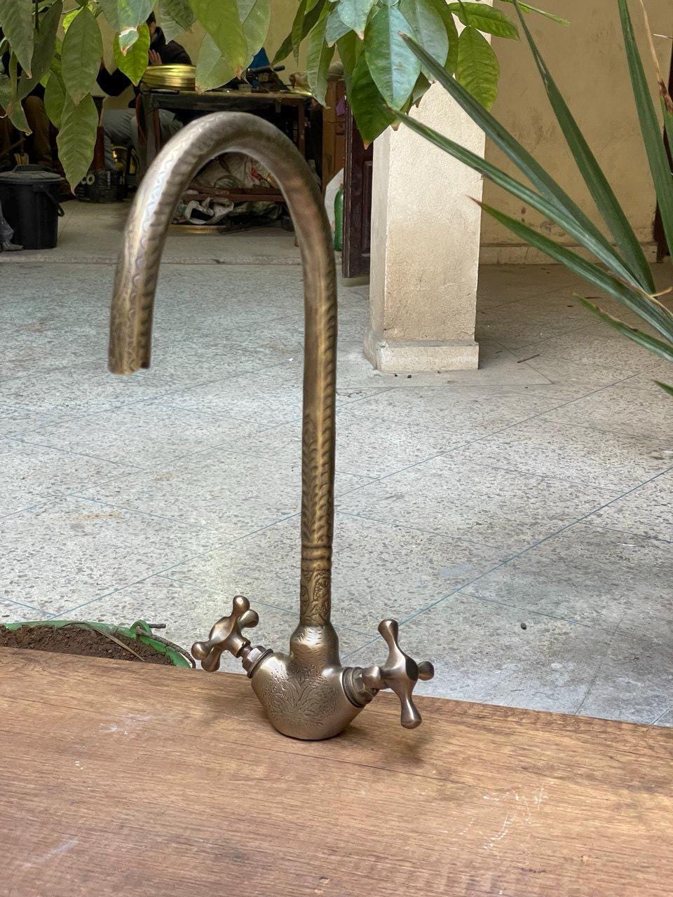 Handmade Copper Gooseneck Faucet