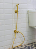 Brass Handheld Bidet Sprayer, Bathroom Bidet Hose Set, Toilet Spray Nozzle, Wall Mount Bidet