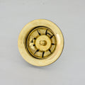 Unlacquered Brass Kitchen Sink Strainer, Sink Waste, Strainer Basket, Drain Stopper Plug, Basket Strainer
