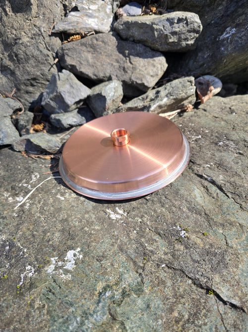 7.5" Unlacquered Solid Copper Rain Shower Head, Vintage Showerhead, Outdoor shower