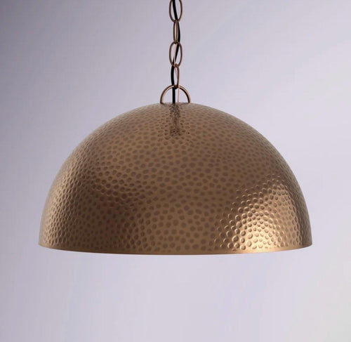 1 light single dome pendant.Brass lamp.Vintage Ceiling Light Fixture, Rustic Pendant Lamp.Accent Lighting Fixture, Dome 