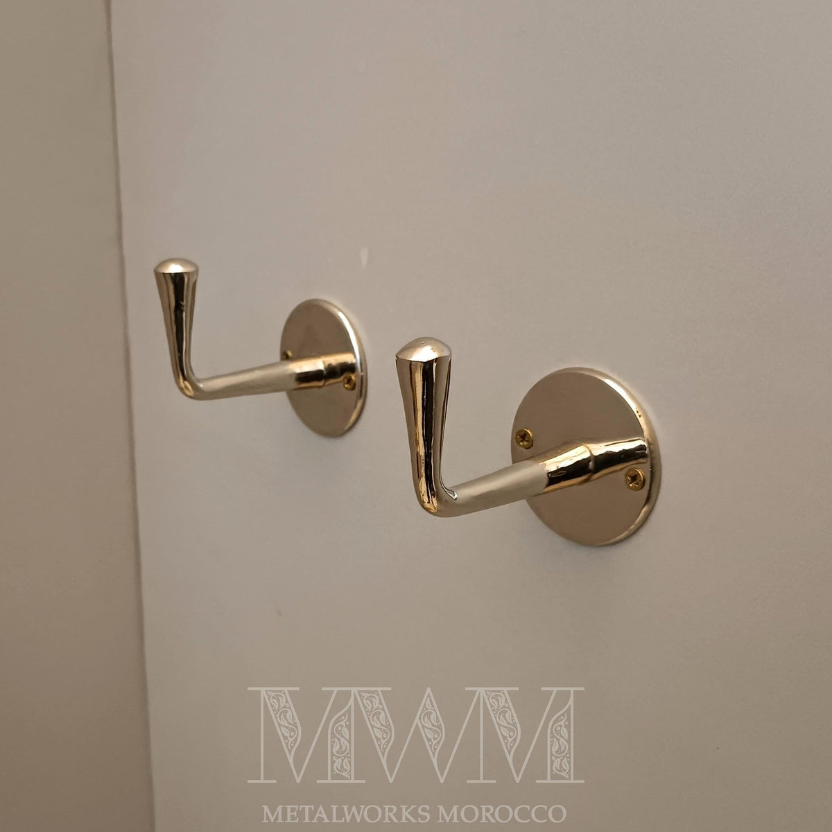 Set Of Handmade Chrome Wall Hooks – Hanging Towel Hooks