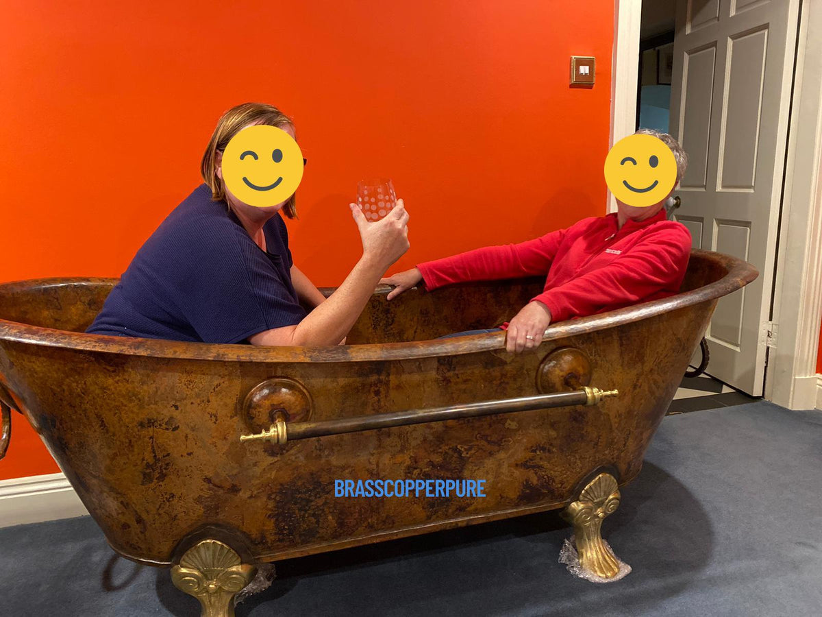 Handmade Copper Bathtub – Antique Freestanding Tub