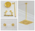 Ceiling Mount Shower System, Two Handle Shower System, Rainfall Shower System, Ceiling Showerhead, Overhead Shower