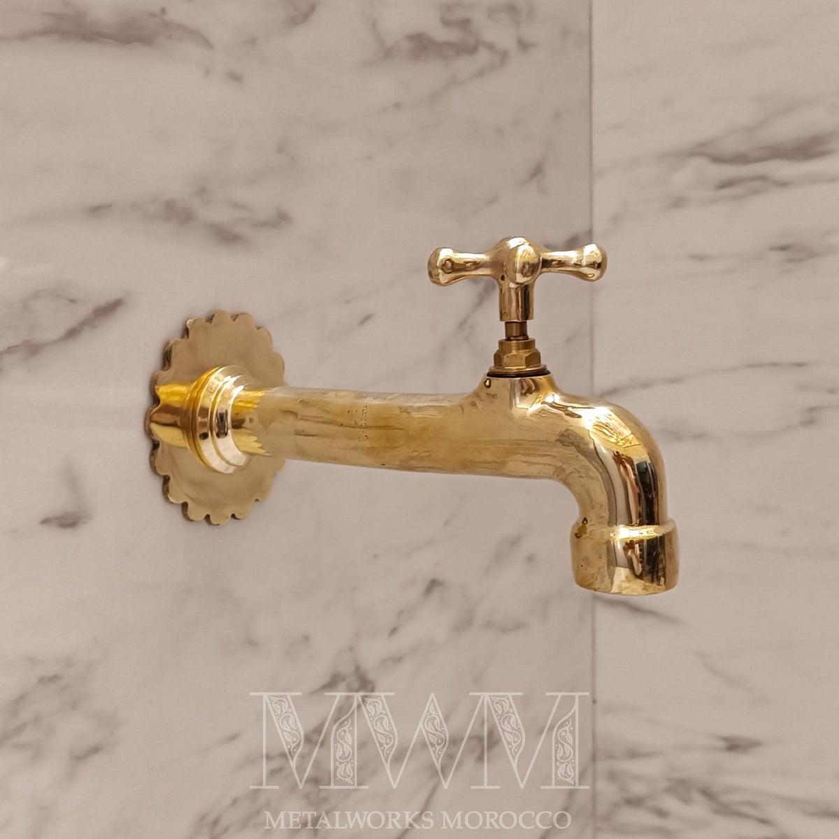 Unlacquered Brass Bathtub Tap - Handmade Spigot Faucet