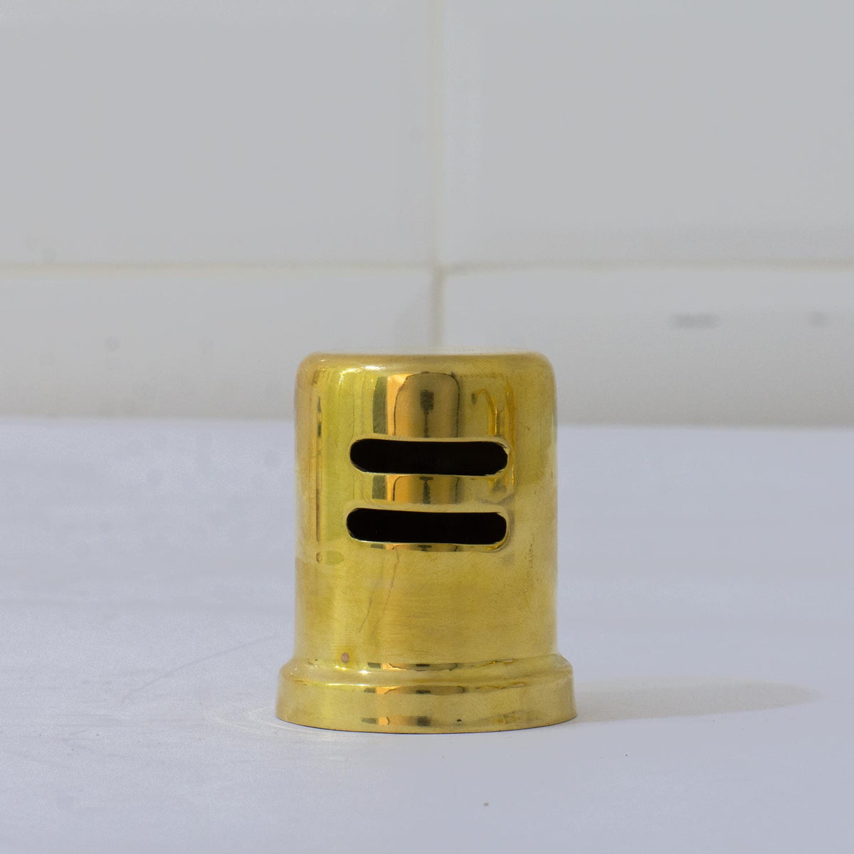 Unlacquered Brass Dishwasher Air Gap Cover, Air Gap Cap Cover With Skirted Escutcheon