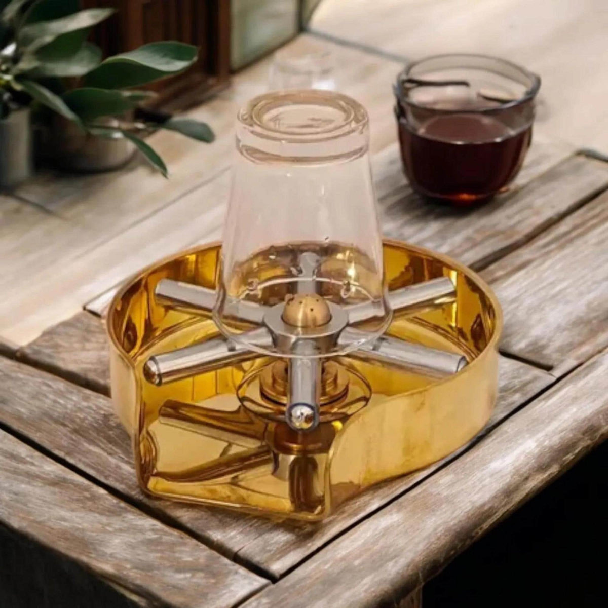 Uncoated Brass Glass Rinser: High-Pressure Kitchen Sink Accessory