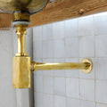 Unlacquered Brass P-Trap: Adjustable Bathroom Sink Drain