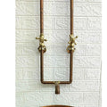 Antique Copper Wall Mounted Sink Faucet, Solid Copper Faucet, Vintage Wall Mounted Bathroom Faucet