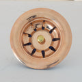 Unlacquered Copper Kitchen Sink Strainer, Sink Waste, Strainer Basket, Drain Cover & Basket Strainer