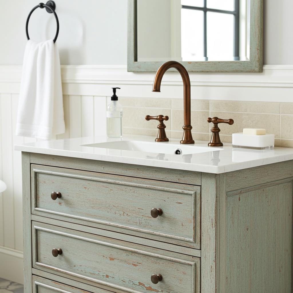 3 Hole Oil Rubbed Bronze Bathroom Sink Faucet With Lever handles