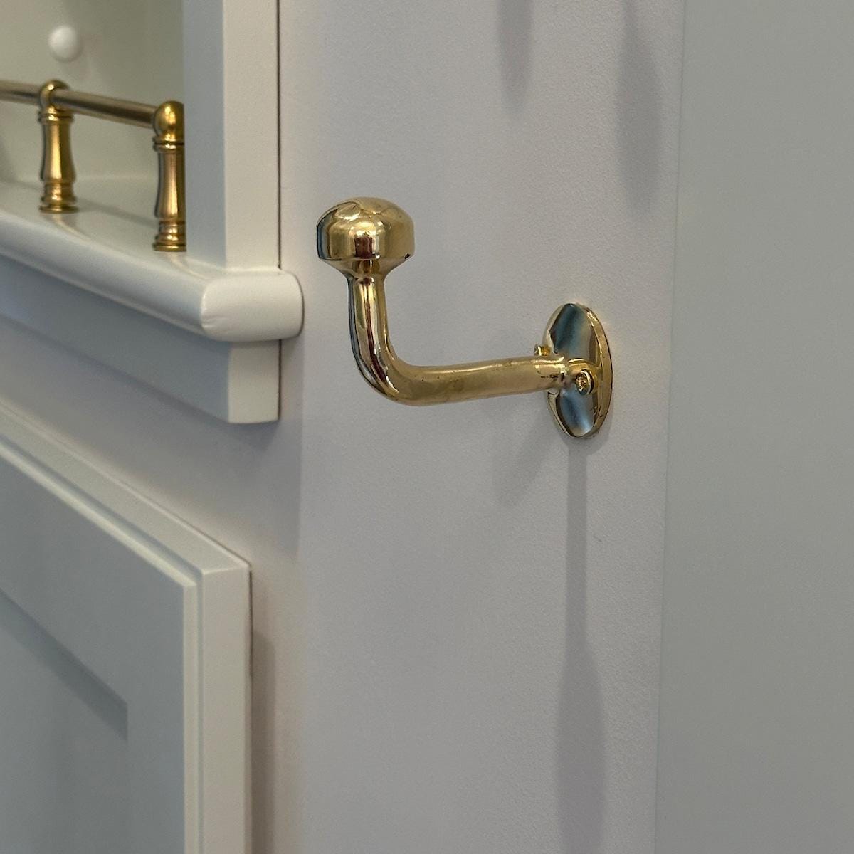 Set of 3 Hooks, Unlacquered Brass Wall Hooks, Single Wall Hook, Brass Towel Hooks, Clothes Hook Hanger, Entry Home Hooks