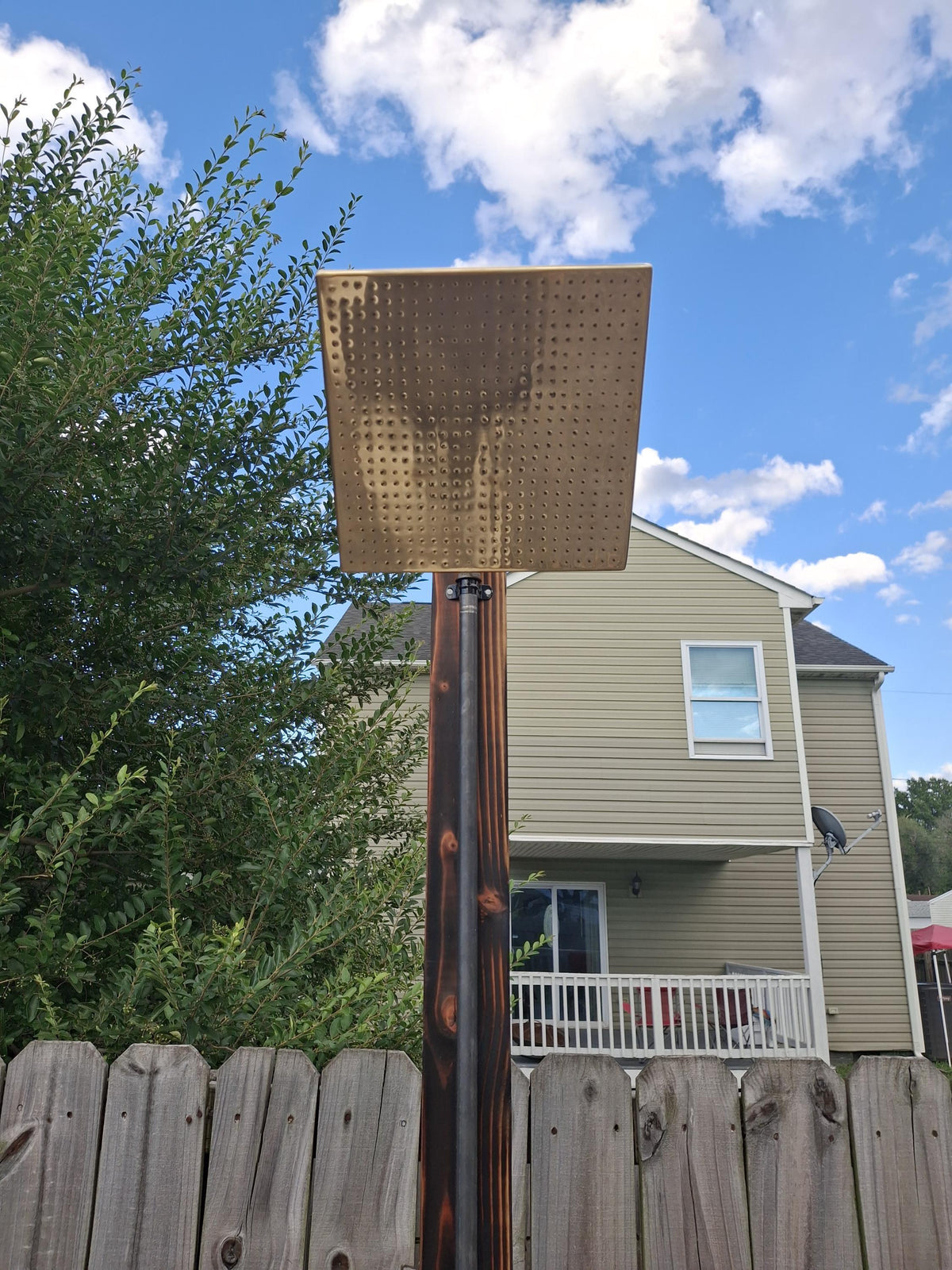 Unlacquered Brass Square Rain Shower Head