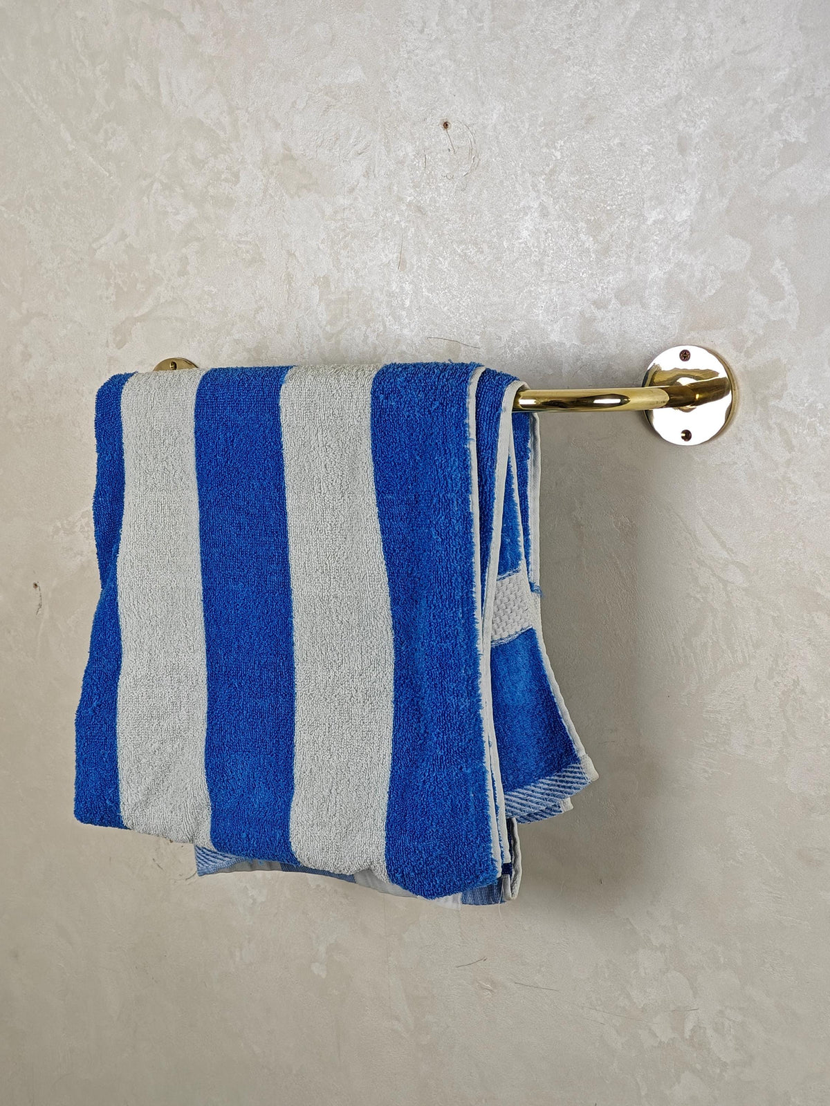 Unlacquered Brass Towel Bar: Solid Brass Wall-Mount Bathroom Rail
