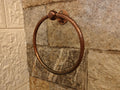 Copper-Finish Solid Brass Towel Ring – Wall-Mount Hand Towel Holder, Vintage Farmhouse Bathroom Hardware
