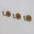 Vintage Hooks Set, Solid Brass Robe Hook, Heavy Duty Single Hook, Wall Mount Robe Hooks