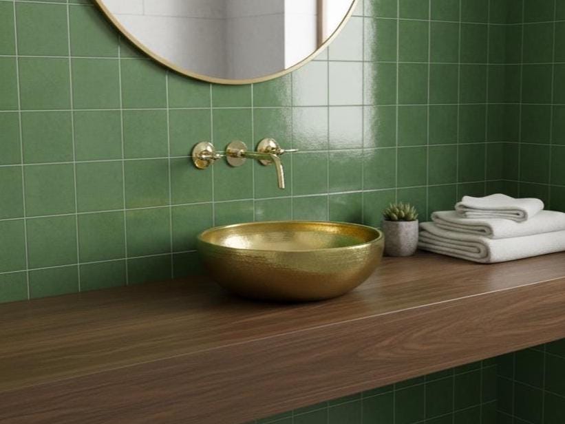 Unlacquered Brass Wall Faucet, Bathroom Faucet, Sink Bathroom Faucet, Bath Tub Faucet