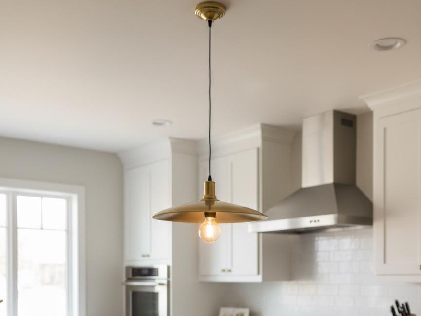 Hammered Copper Pendant Light: Moroccan Kitchen Lighting