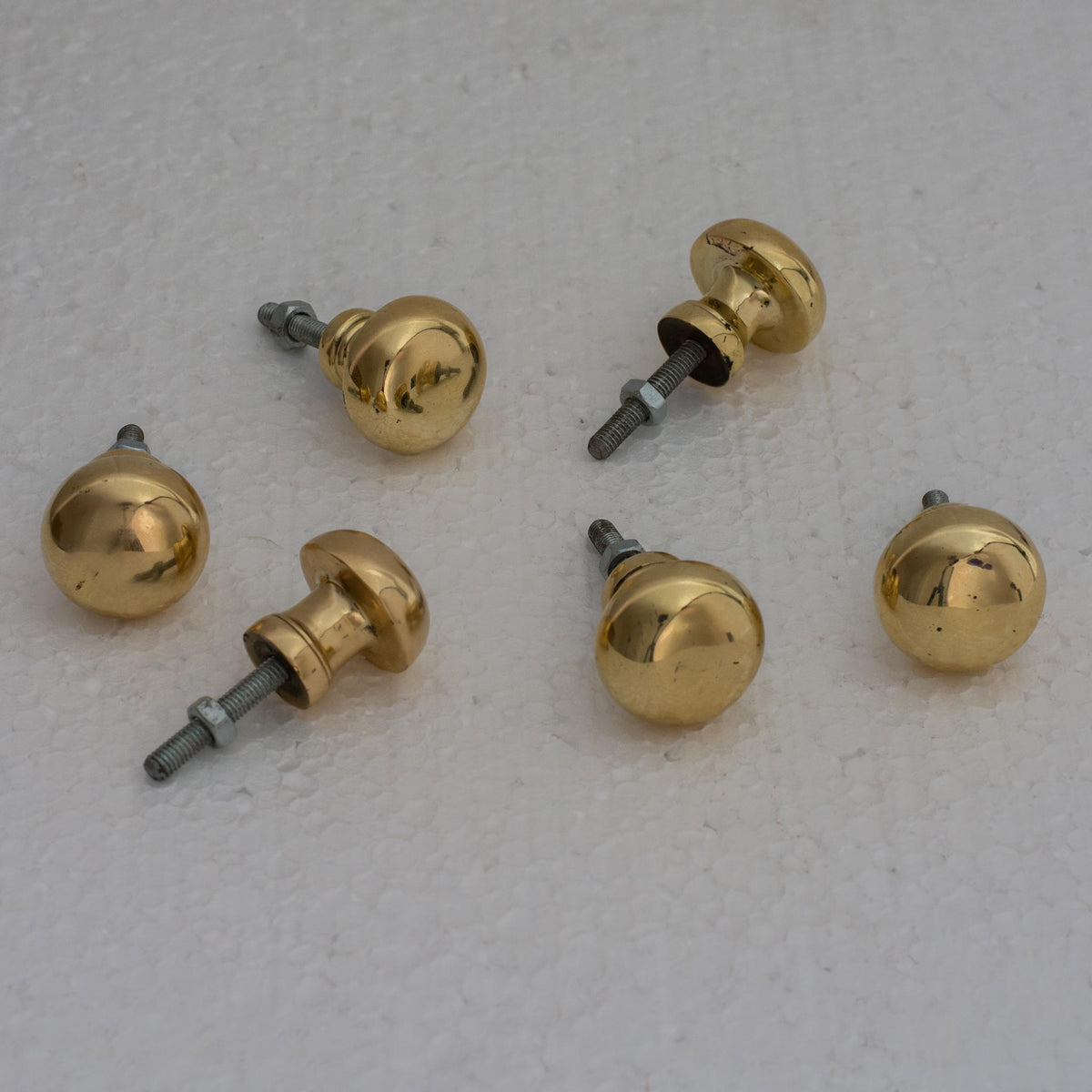 Antique Brass Drawer Knobs, Heavy Duty Round Knobs, Closet Door Knobs, Wardrobe Knobs