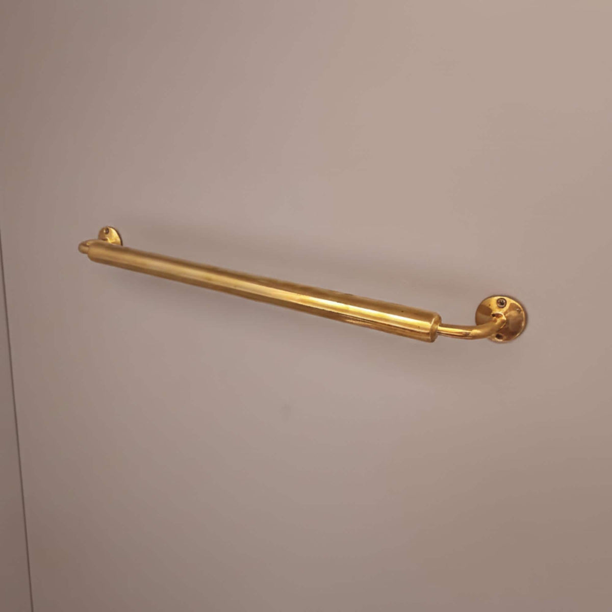 Unlacquered Brass Towel Bar: Solid Brass Wall Mounted Vintage Bathroom Decor