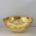 Hammered Unlacquered Brass Vessel Sink, Round Vanity Basin Sink, Bathroom Top Mount Bowl Sink