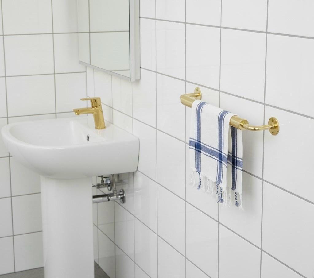 Handmade Moroccan Styled Towel Bar: A Functional and Stylish Addition to Your Bathroom or Kitchen