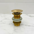 Solid Unlacquered Brass Sink Drain, Pop Up Drain, Push Up Button, Vanity Sink Drain, Basin Sink Stopper
