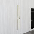 Modern Gold Drawer Pull, Curved Brass Arch Cabinet Handle