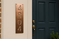 Personalized Real Copper Vertical House number signs