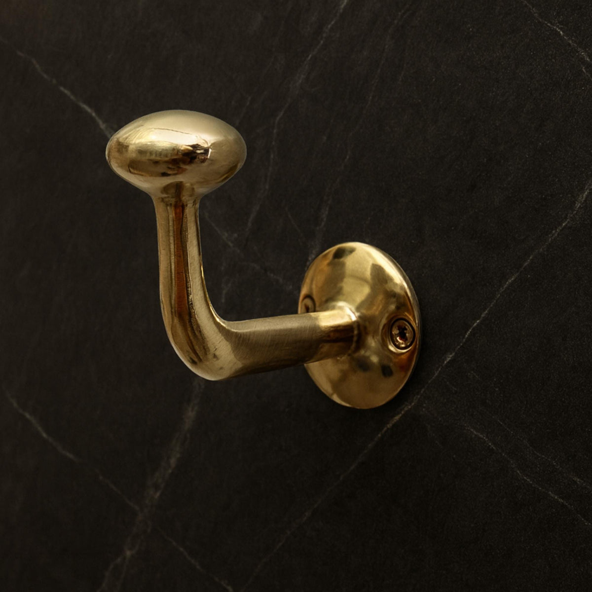 Unlacquered Solid Brass Robe Hook
