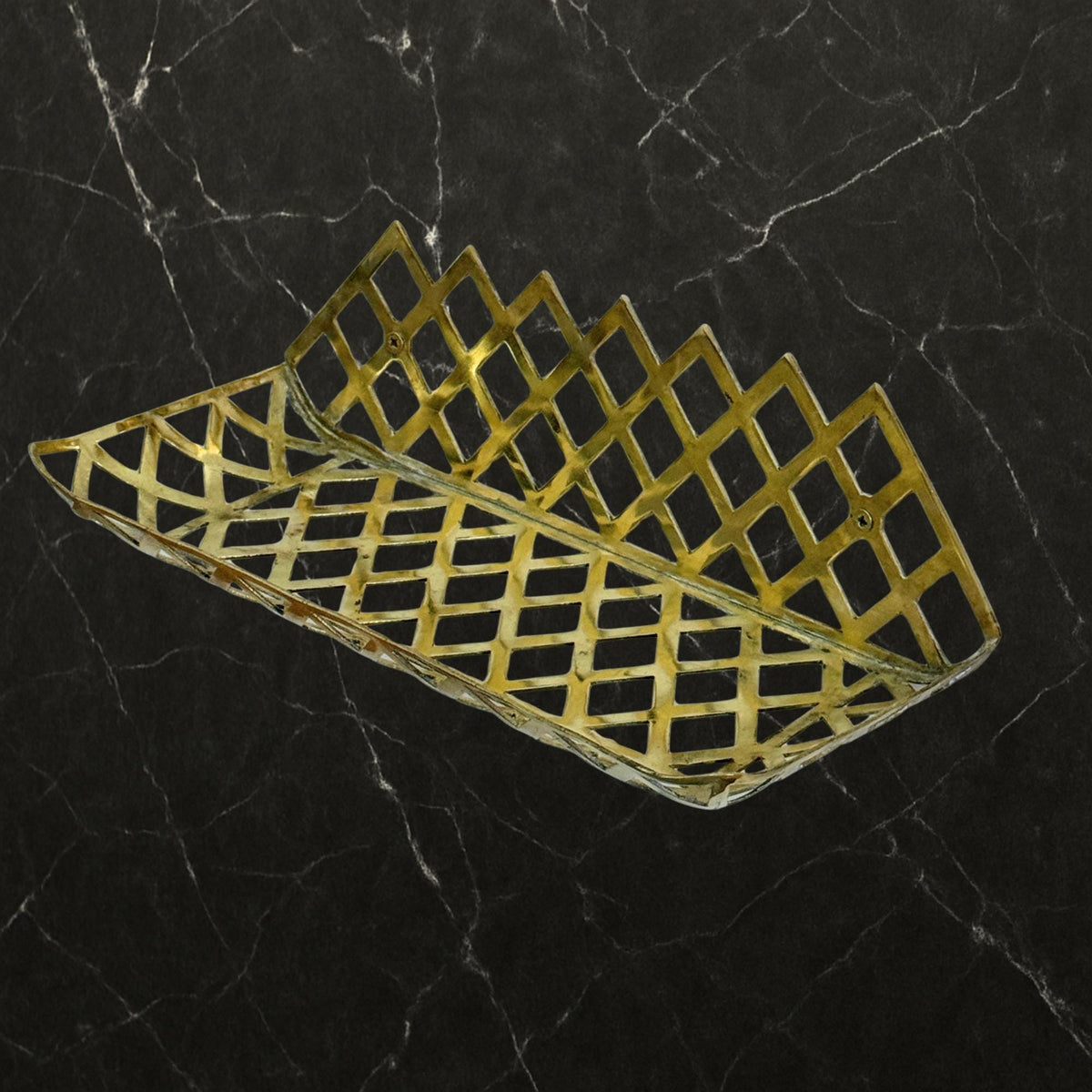 Unlacquered Brass Wall Shelf