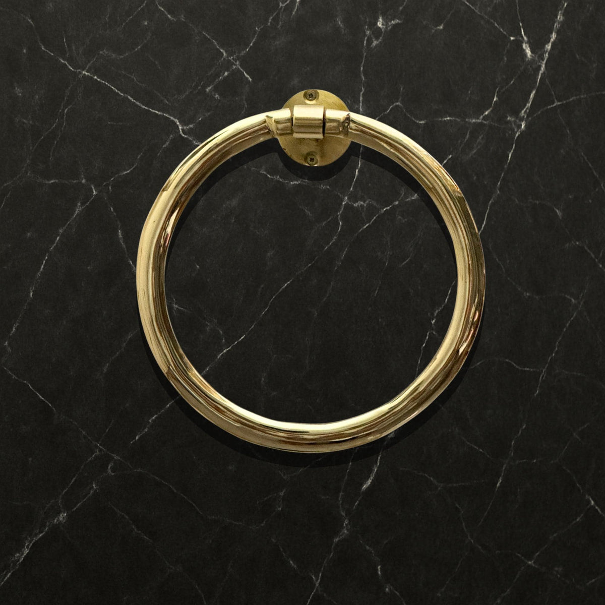 Unlacquered Brass Towel Holder