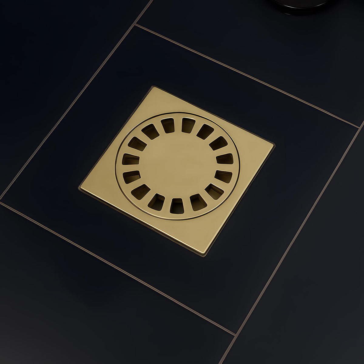 Unlacquered Brass Shower Drain with Removable Cover