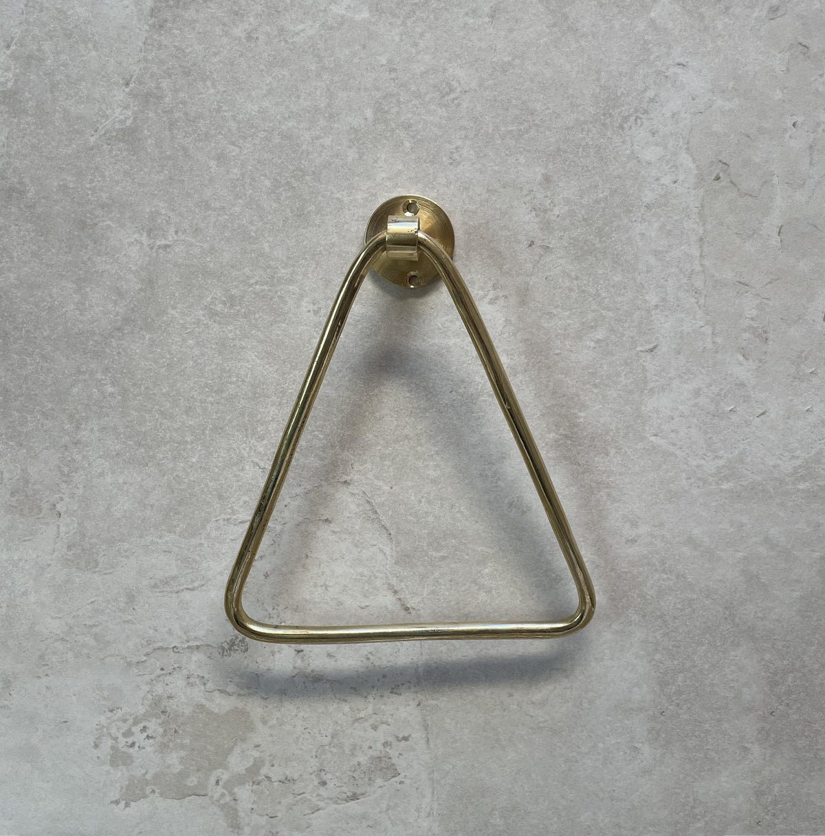 Handmade Unlacquered Brass Towel Ring