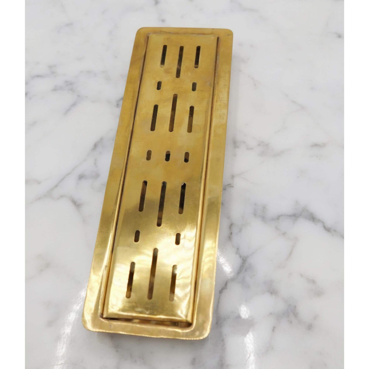 Modern Brass Linear Shower Drain – Rectangle Design