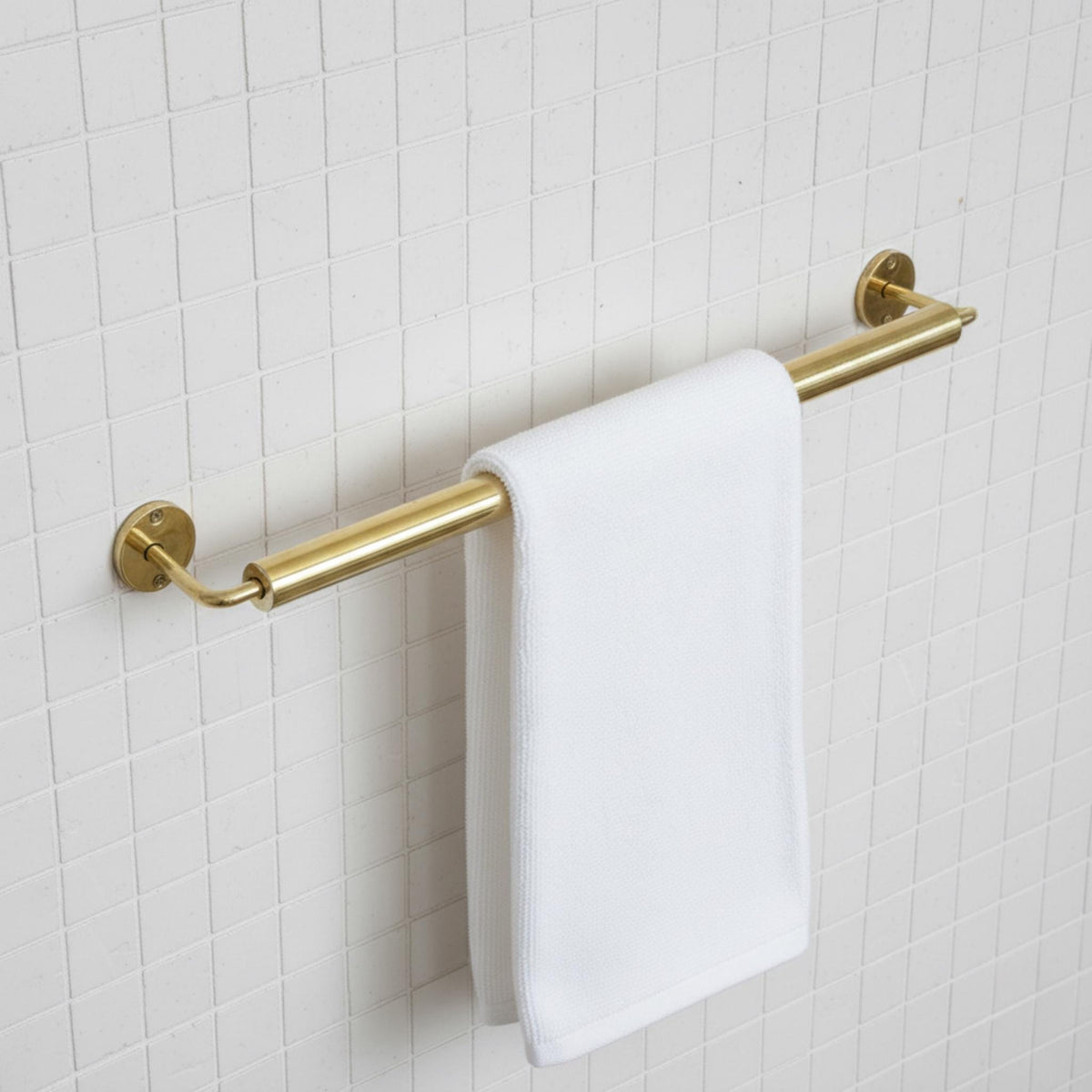 Unlacquered Brass Towel Holder