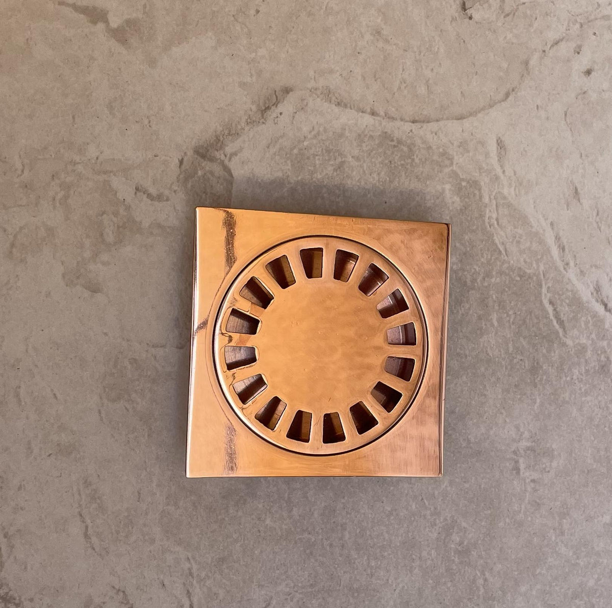 Handmade Solid Copper Square Shower Drain
