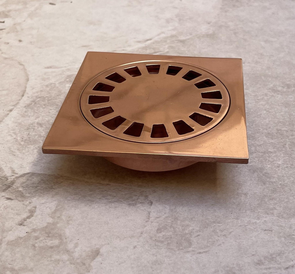 Handmade Solid Copper Square Shower Drain