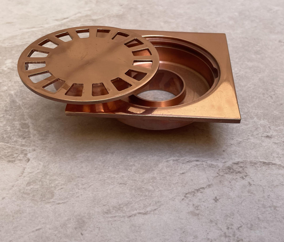 Handmade Solid Copper Square Shower Drain