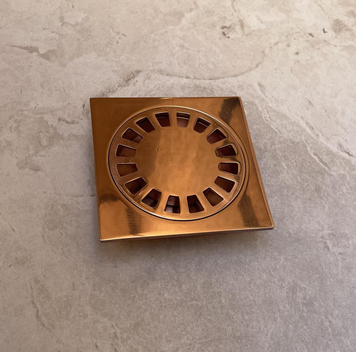 Handmade Solid Copper Square Shower Drain