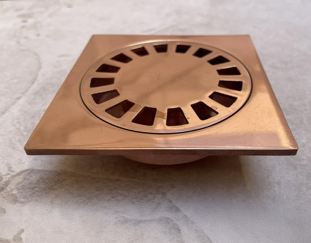 Handmade Solid Copper Square Shower Drain