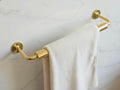 Solid Brass Towel Bar, Vintage Bathroom Towel Holder, Handmade Towel Rod