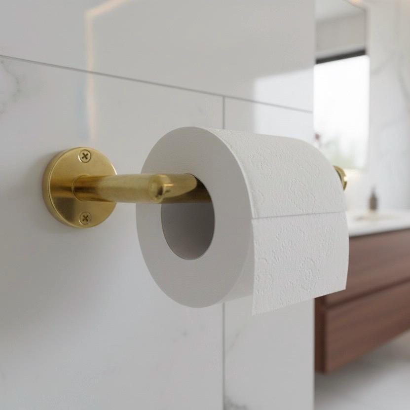 Solid Brass Towel Rails For Bathroom - Unlacquered Brass Towel Rail - Handmade Towel Bar - Unlacquered Brass Towel Rod H