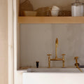 Solid Brass Unlacquered Faucet, Natural Living Finish & Vintage Patina