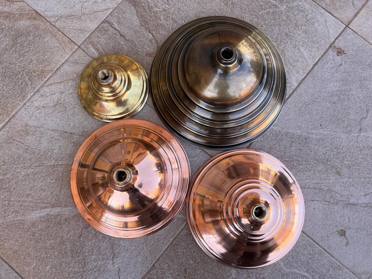 Unlacquered Copper Shower Head, Round Handcrafted Design, head for Outdoor Showers, Luxurious Solid Bronze Finish
