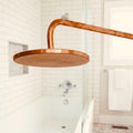 Unlacquered solid copper shower head, shower head, copper shower head, outdoor shower head, outdoor copper shower head, 