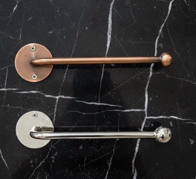 Unlacquered Brass Toilet paper Holder, Solid Brass Toilet Roll Holder for Bathroom, Powder Room Roll Holder,Wall Mounted